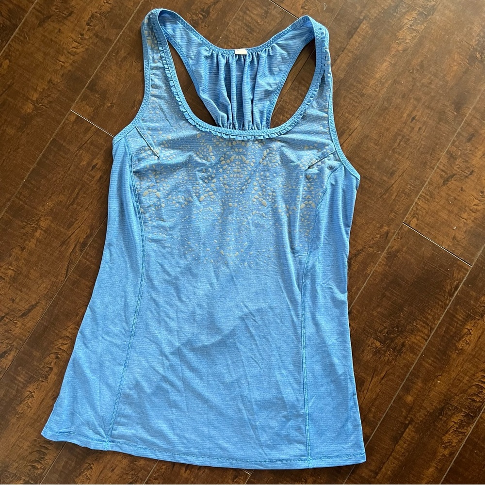 Lululemon Athletica Blue Racerback Tank Top 6